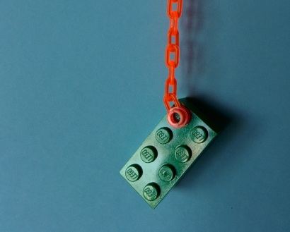 Lego block and chain a